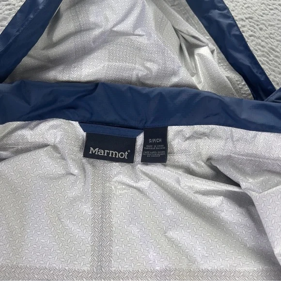 Marmot PreCip Rain Jacket Womens Small Full Zip Hooded Waterproof Outdoors - Picture 9 of 11